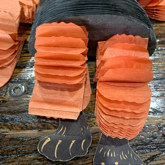 1940’s Beistle Halloween Dancing Cat Honeycomb Decor Party Decoration Original - Picture 3 of 13